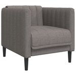 vidaXL Fauteuil taupe tissu