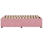 vidaXL Cadre de lit rose 120x190 cm velours