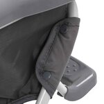vidaXL Chaise haute pour bébé Gris et blanc