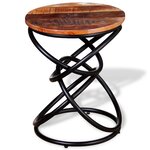 vidaXL Table d'appoint Bois de récupération massif