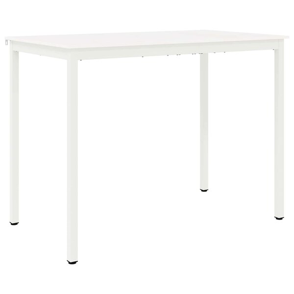 vidaXL Table de bar Blanc 110 x 55 x 105 cm Bois de pin massif