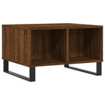 vidaXL Table basse Chêne marron 60x50x36 5 cm Bois d'ingénierie