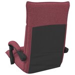 vidaXL Fauteuil de sol ajustable Bordeaux Tissu
