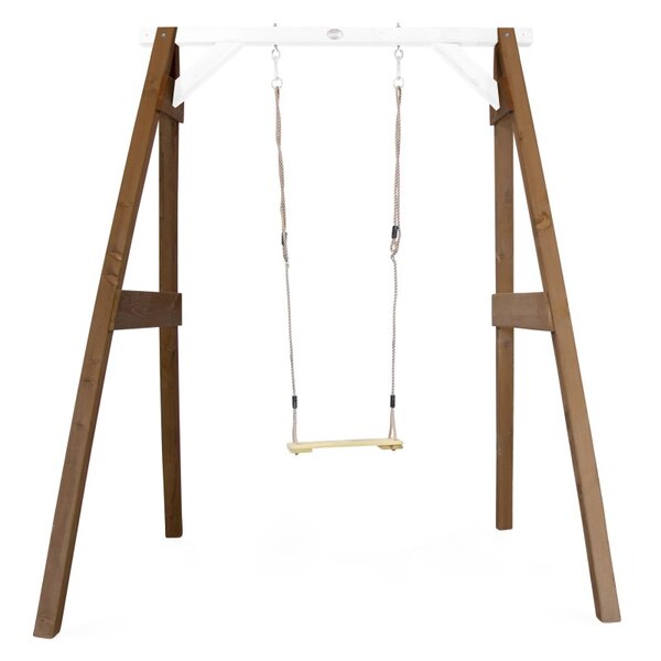 AXI Portique simple en bois 1 balançoire Marron Blanc 160x181x207cm