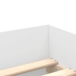 vidaXL Cadre de lit avec tiroirs sans matelas blanc 90x190 cm