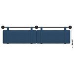 vidaXL Tête de lit suspendue Bleu Tissu