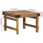 vidaXL Table basse Marron 60 x 55 x 40 cm bois de récupération massif