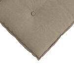 vidaXL Coussin de Dos Taupe 80 x 50 cm Tissu en microfibre