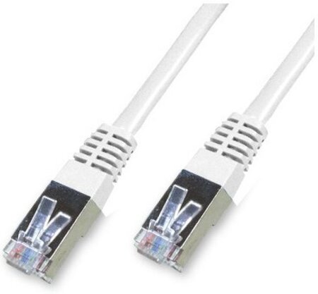 Câble/Cordon réseau RJ45 Catégorie 6 FTP (F/UTP) Droit 10m (Blanc)