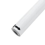 vidaXL Film de fenêtre statique Blanc dépoli 60 x 1000 cm PVC