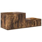 Armoire de rangement vidaXL Chêne fumé 103x41x40 cm en bois reconstitué
