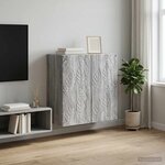 vidaXL Armoire Murale 59 x 31 x 60 cm Bois d'ingénierie Sonoma gris