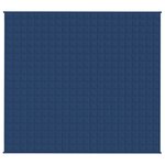 vidaXL Couverture lestée Bleu 200x230 cm 13 kg Tissu