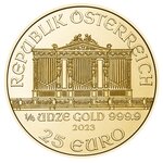 Pièce de monnaie 25 euro Autriche 2023 1/4 once or – Philharmonique