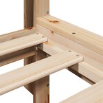 vidaXL Lit bibliothèque sans matelas 90x190 cm bois de pin massif