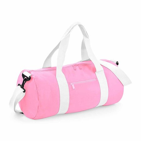 Sac de voyage toile - 20 l - varsity barrel bag - bg140 - rose classique