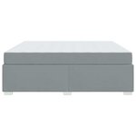 vidaXL Cadre de lit Gris clair 180 x 200 cm tissu