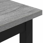 vidaXL banc Gris Sonoma 200 x 35 x 45 cm Bois d'ingénierie
