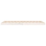 vidaXL Cadre de lit blanc 90x190 cm simple bois massif de pin