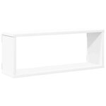 vidaXL Étagères murales cube 4 Pièces Blanc 60x15x23 cm Bois d’ingénierie