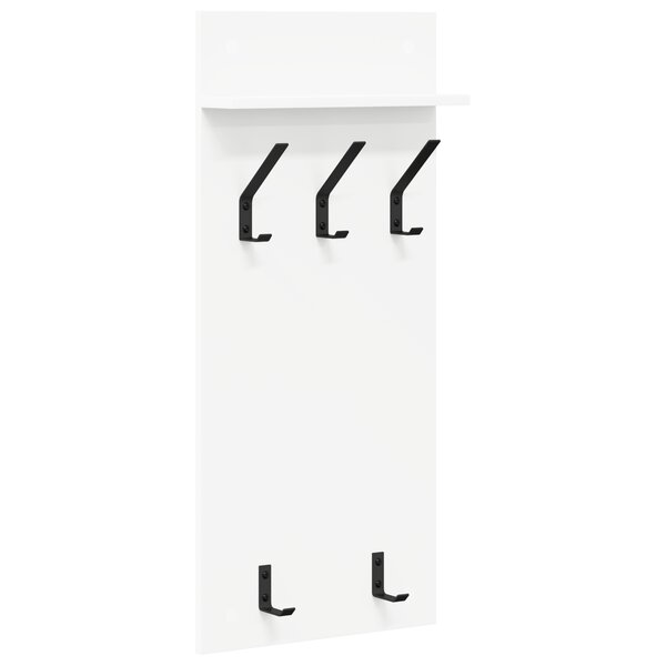 vidaXL Porte-manteau mural Blanc 90 x 40 x 10 cm Bois d'ingénierie