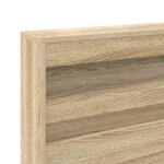 vidaXL Lit Bibliothèque Chêne Sonoma 75 x 190 cm Bois d'ingénierie