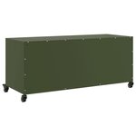 vidaXL Meuble TV vert olive 100 5x39x43 5 cm acier