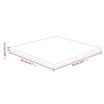 vidaXL Dessus de table carré Marron foncé50x50x2 5cm Bois chêne traité