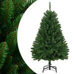 vidaXL Sapin de Noël artificiel à charnières avec support vert 120 cm