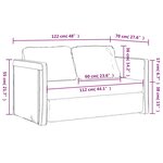 vidaXL Canapé-lit 2 en 1 vert foncé 122x204x55 cm velours