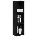 vidaXL Armoire murale de salle de bain Chêne Noir 20 x 14 x 70 cm