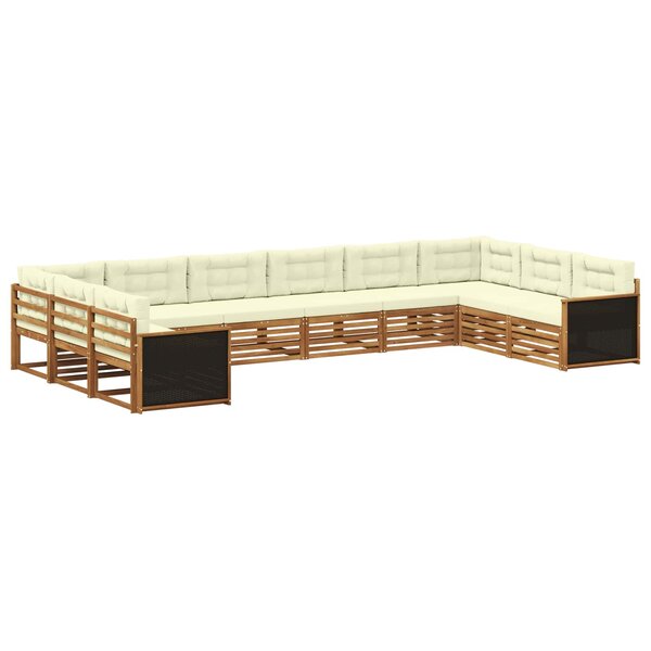 vidaXL Ensembles de canapés 10 pc Bois d'Acacia Massif