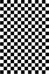 Tapis d'intérieur DAMIER 160 x 230 cm - Noir