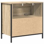 vidaXL Meuble de salle de bain lavabo et tiroirs chêne sonoma