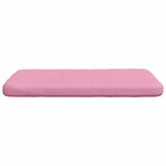 vidaXL Coussins de siège 4 Pièces Rose 40 x 40 x 3 cm tissu
