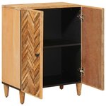 vidaXL Armoires de rangement Marron 60 x 33 5 x 75 cm