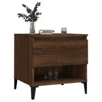 vidaXL Table d'appoint Chêne marron 50x46x50 cm Bois d'ingénierie