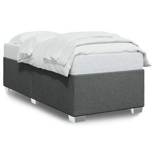vidaXL Cadre de lit Gris foncé 80x200 cm Tissu
