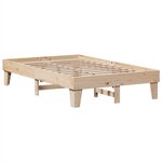 vidaXL Cadre de lit sans matelas 135x190 cm bois de pin massif