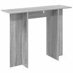 vidaXL Table console Sonoma gris 100 x 30 x 75 cm Bois d'ingénierie