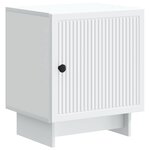 vidaXL Cabinet de chevet 2 Pièces Blanc 43 x 34 5 x 50 cm