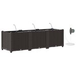 vidaXL Pots de jardin Marron 120 x 40 x 37.5 cm Acier