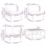 vidaXL Ensemble de canapé de jardin 13 Pièces Anthracite Acier