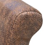 vidaXL Chaises à manger lot de 6 marron similicuir