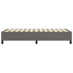 vidaXL Cadre de lit à ressorts gris 90x190 cm similicuir