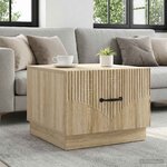 vidaXL Table basse Chêne Sonoma 49 x 50 x 37 cm Bois d'ingénierie