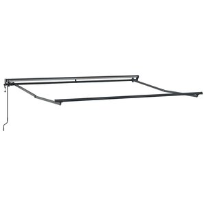 vidaXL Cadre d'auvent Réglable Anthracite 3 5 x 2 5 m Acier