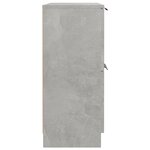 vidaXL Buffet Gris béton 60x30x70 cm Bois d'ingénierie