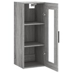 vidaXL Armoire murale sonoma gris 34 5x34x90 cm