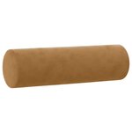 vidaXL Ensemble de canapés 3 Pièces avec coussins marron velours
